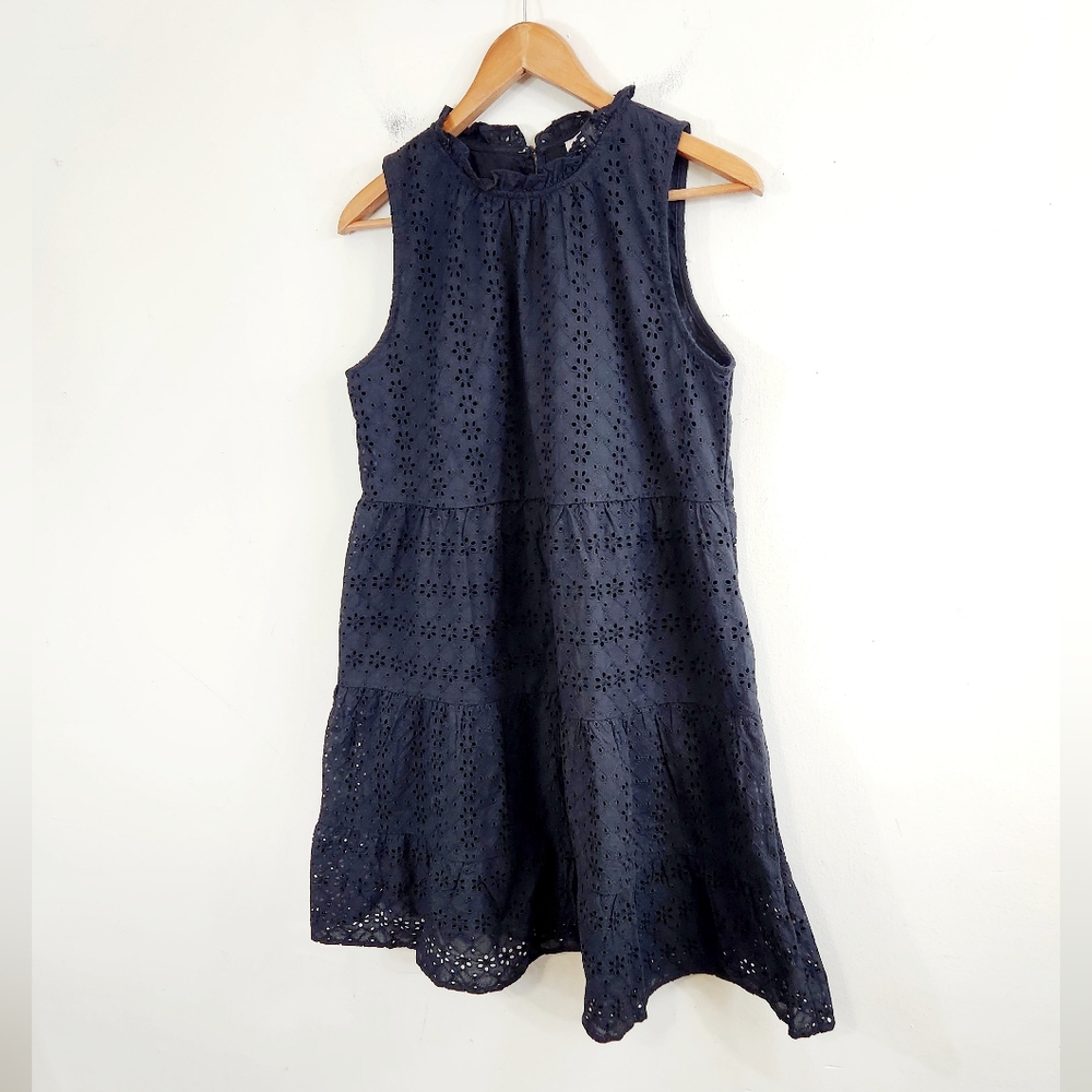Loft Eyelet Tiered Swing Dress